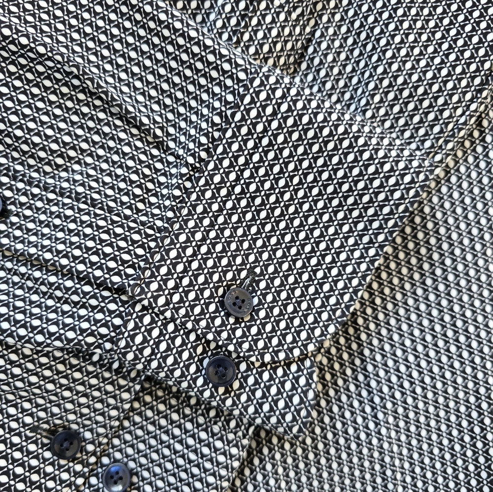 Hugo Boss Men's Geometric Pattern Shirt - Picture 3 of 3